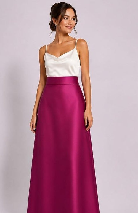 Satin Skirt - long